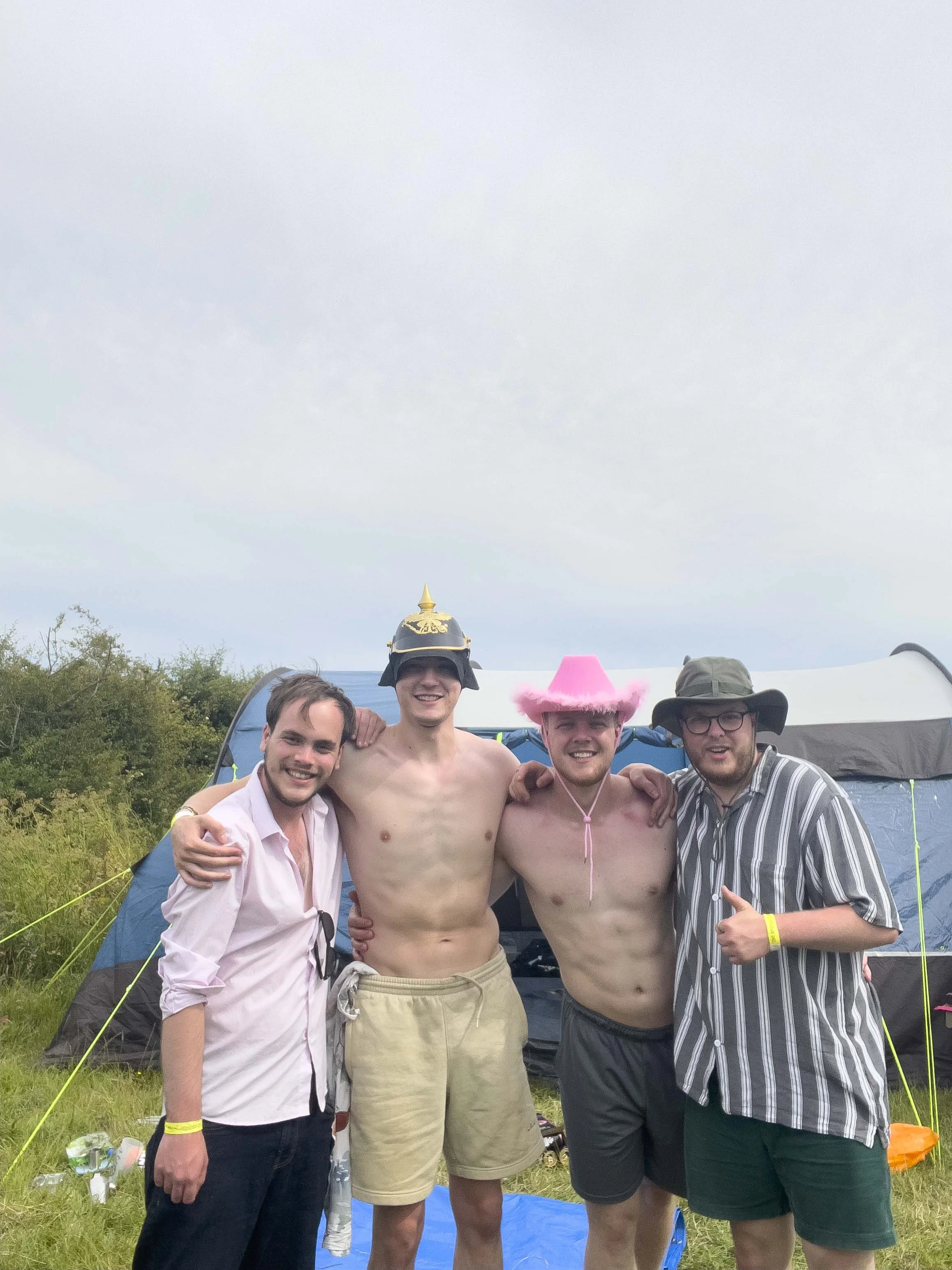 A group photo with Korben, Ryan, Blue and Toby