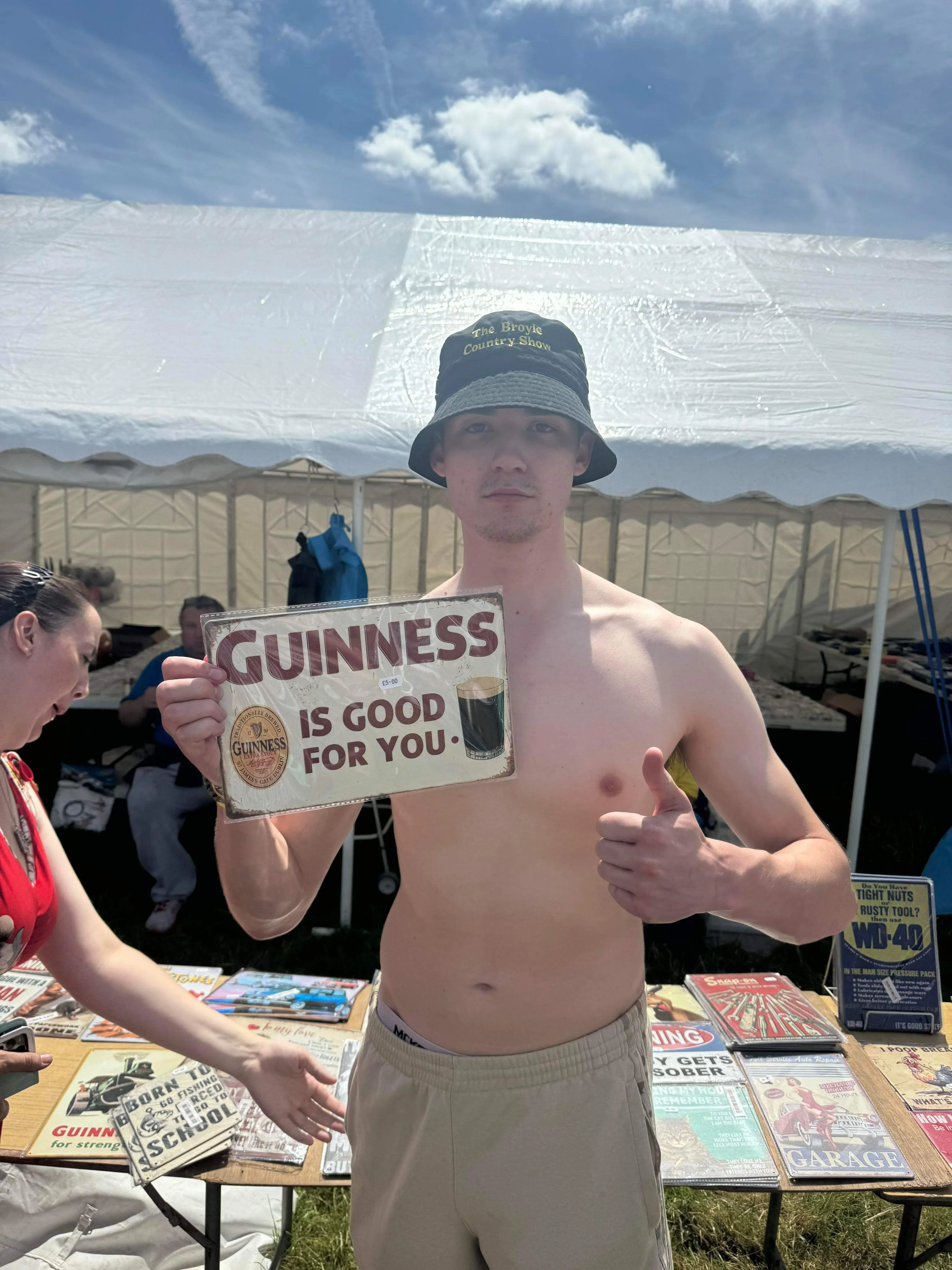 Ryan saying yes to Guinness