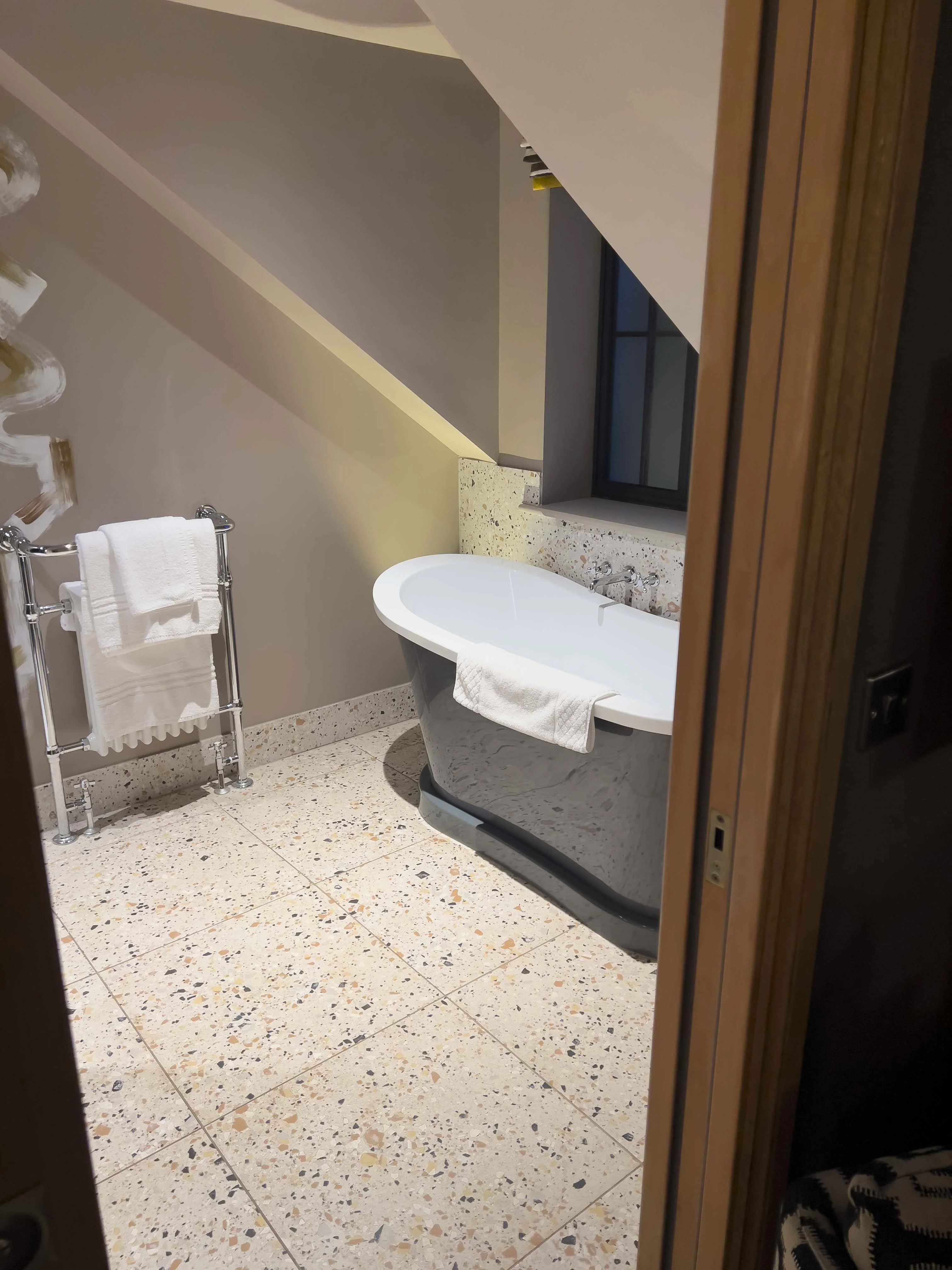 Every room gets a bath and shower, here is mine