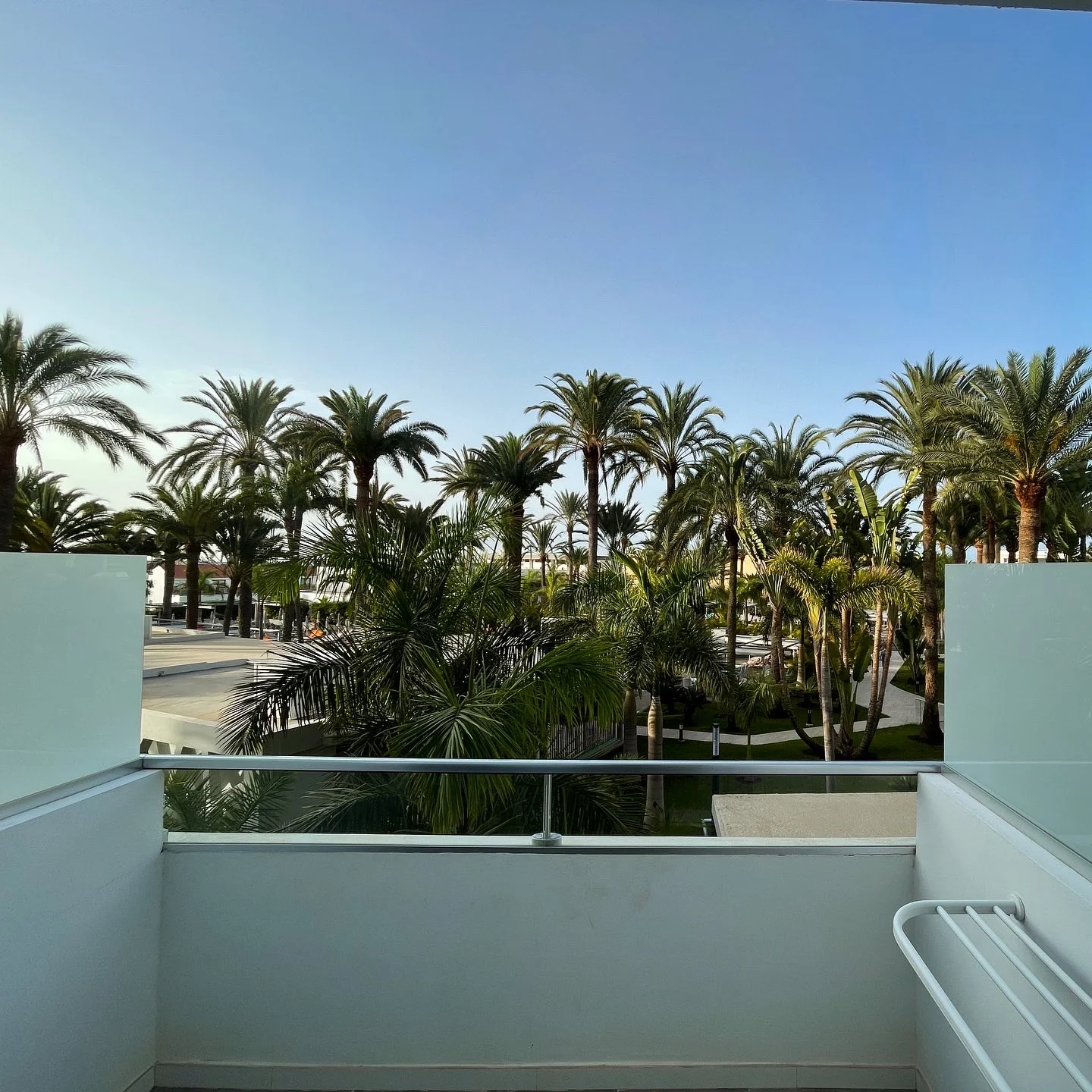 Balcony views of the hotel riu palace palmera