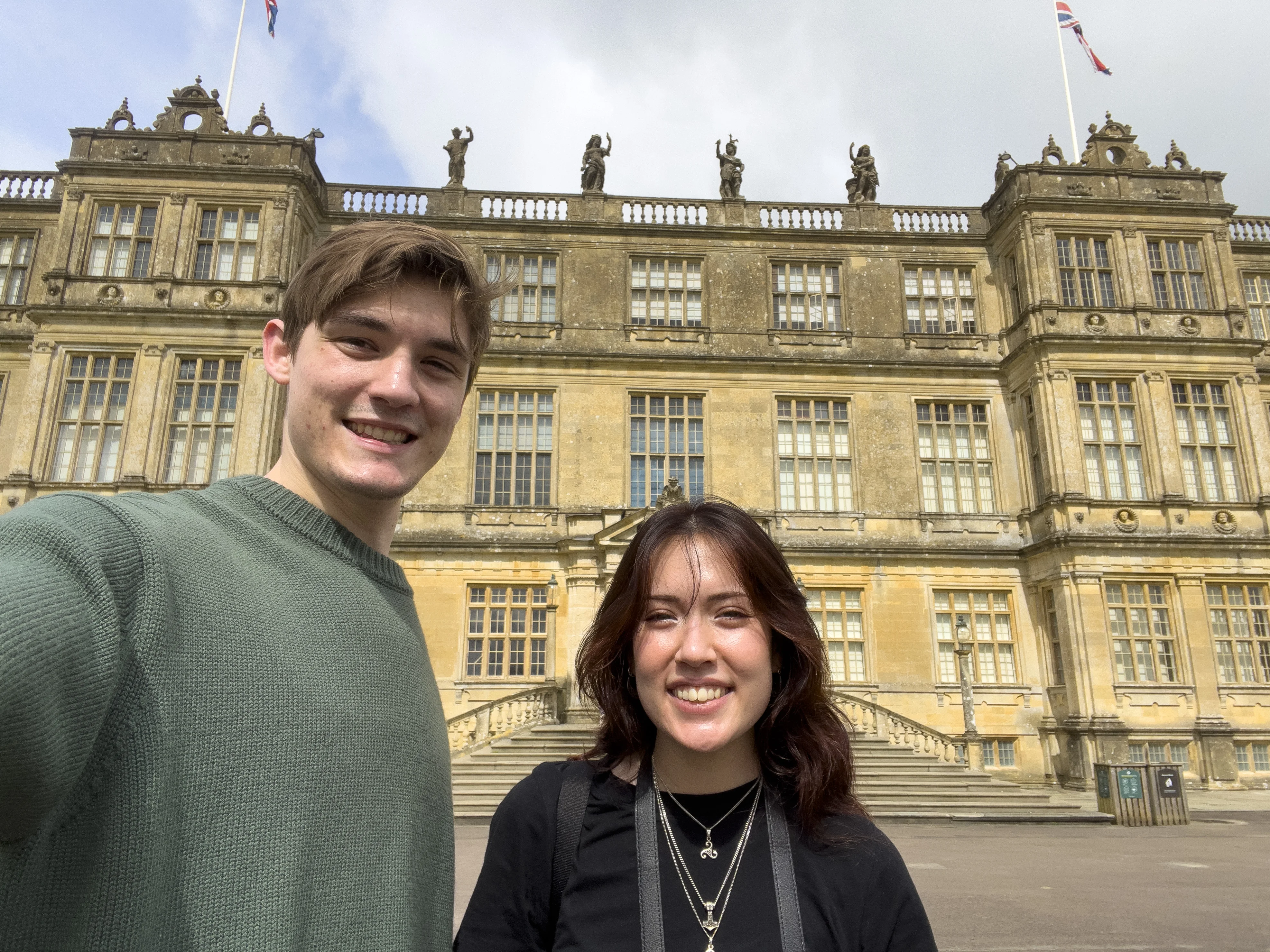 Talli and Ryan in front of Longleat House
