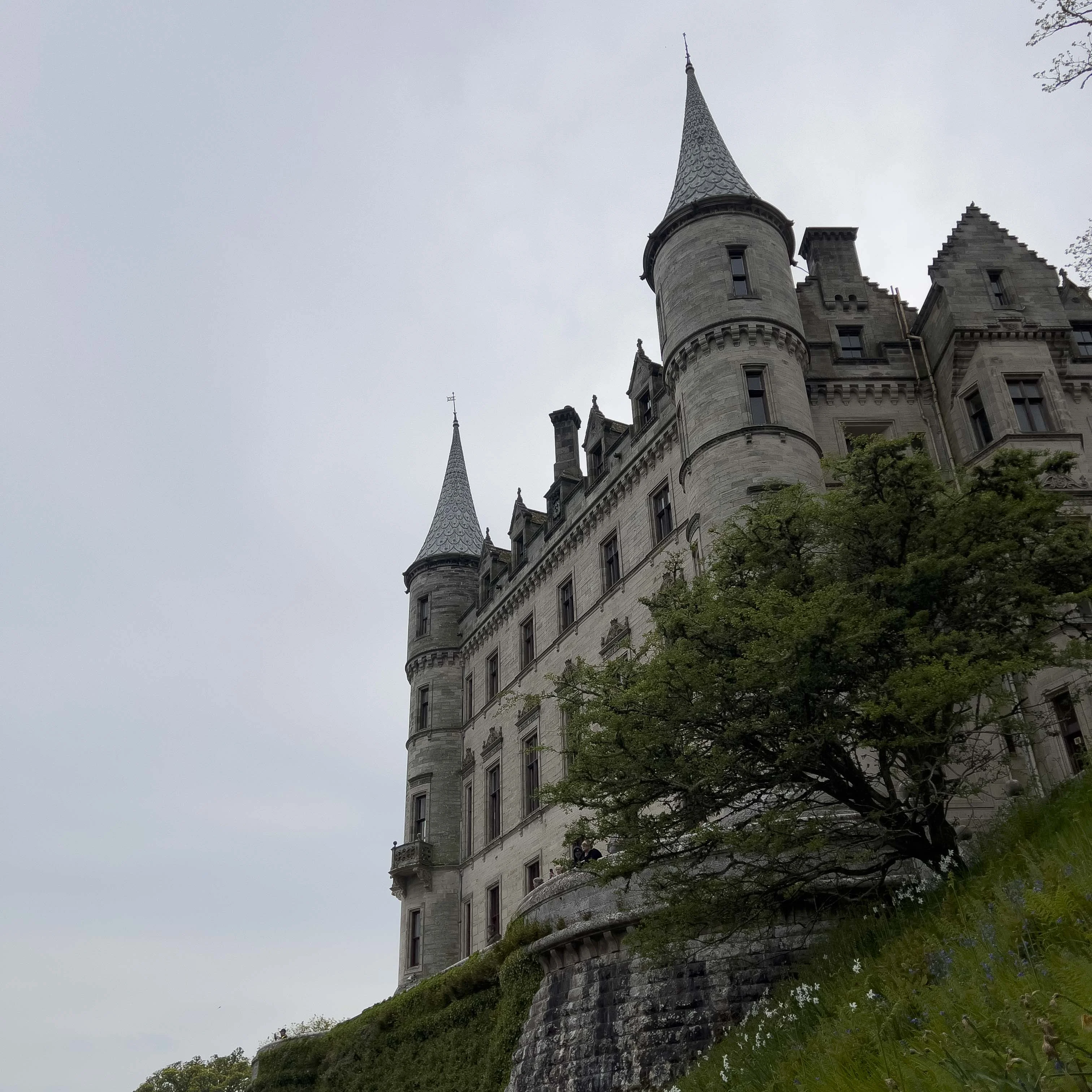 Bottom view of Dunrobin Castle